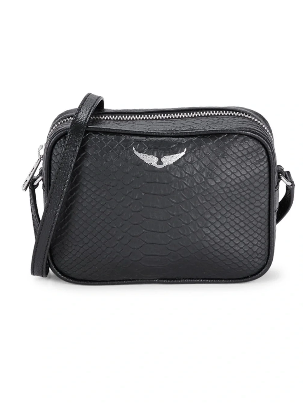 Zadig & Voltaire Boxy Wings Savage Leather Crossbody Bag